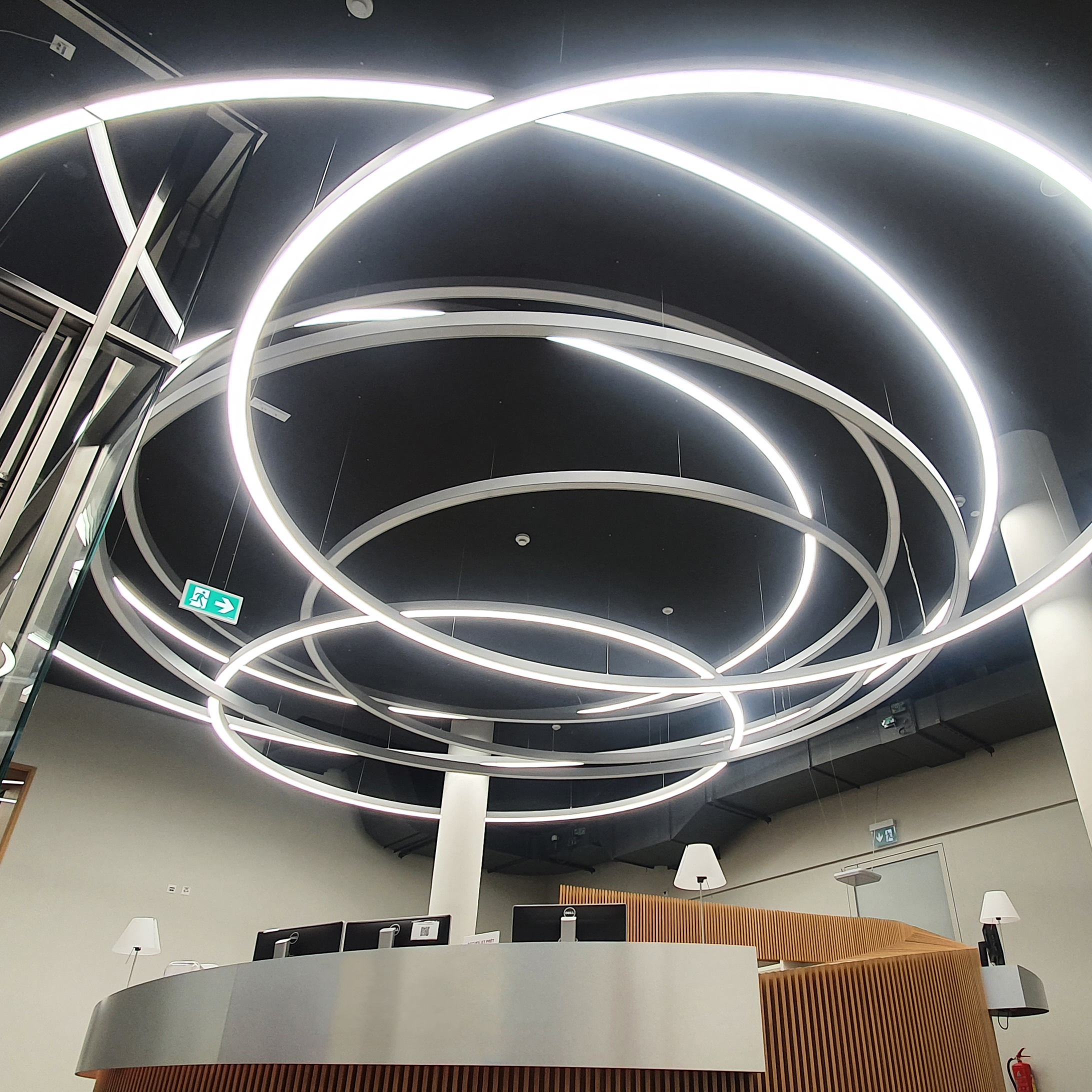 Luminaire rond sur mesure